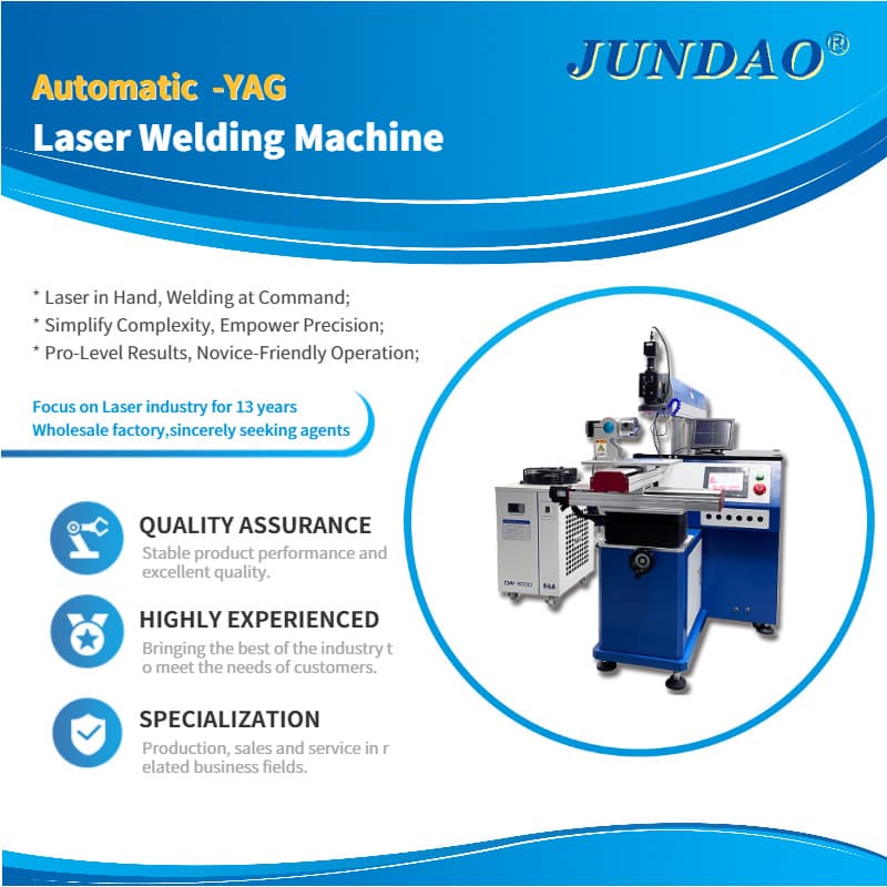 YAG Automatic Laser Spot Welding Machine for Metal 200W-600W