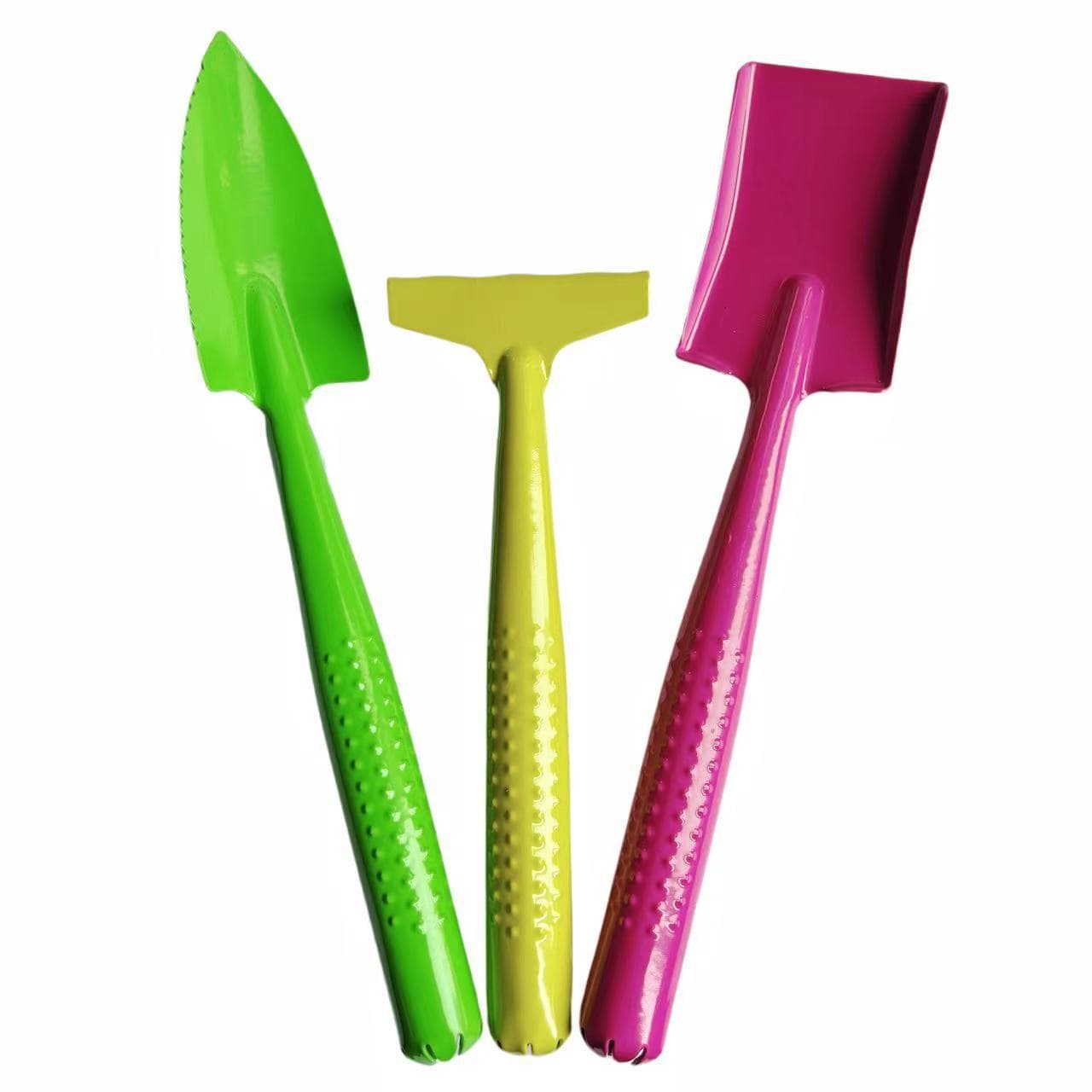 Potted Plant Small Shovel for Planting Flowers and Gardening, Children's Loosening Soil Flower Shovel, Gardening Planting Succulent Tool Three-Piece Set for Home Use