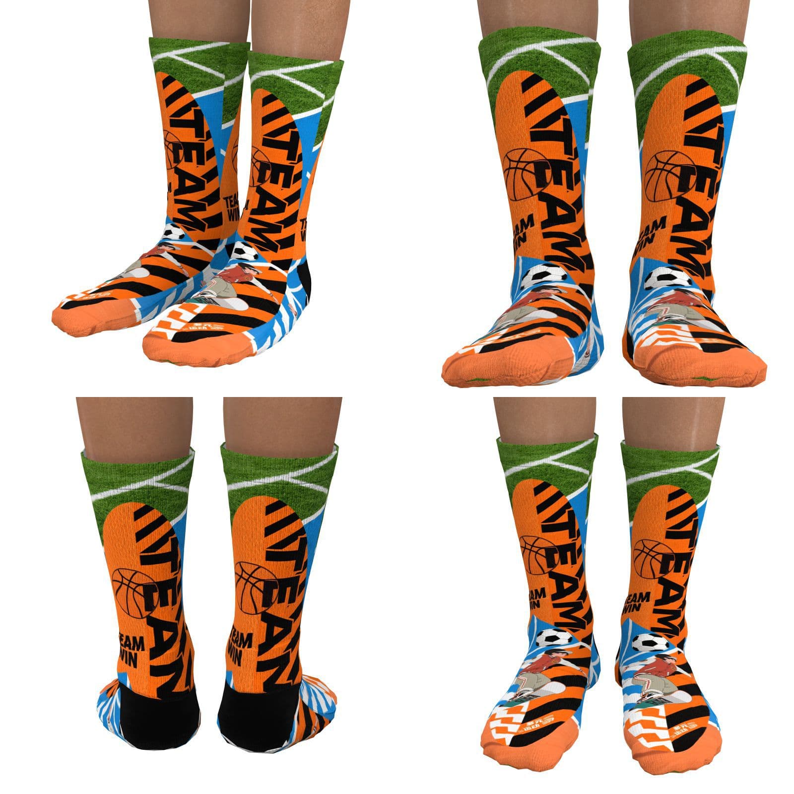 Printed Socks Heat Transfer Digital Print Short Socks Mid-Calf Socks Men's Socks Women's Socks