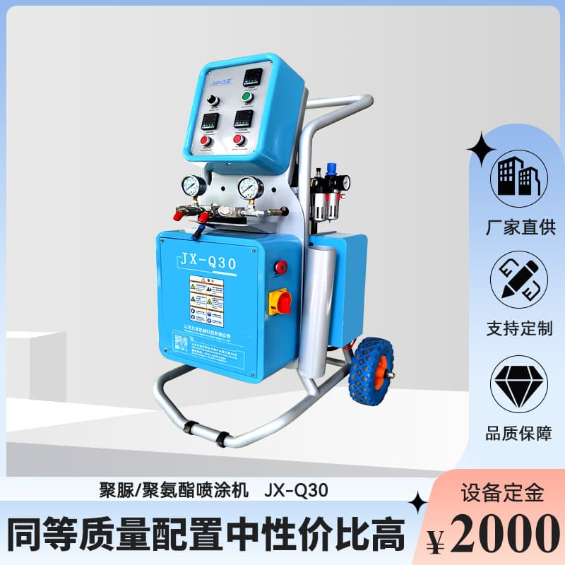 Jiuxu Selling Small Polyurea Spraying Machine for Roof Waterproofing, Polyurethane Foaming Equipment for Light Steel House Insulation