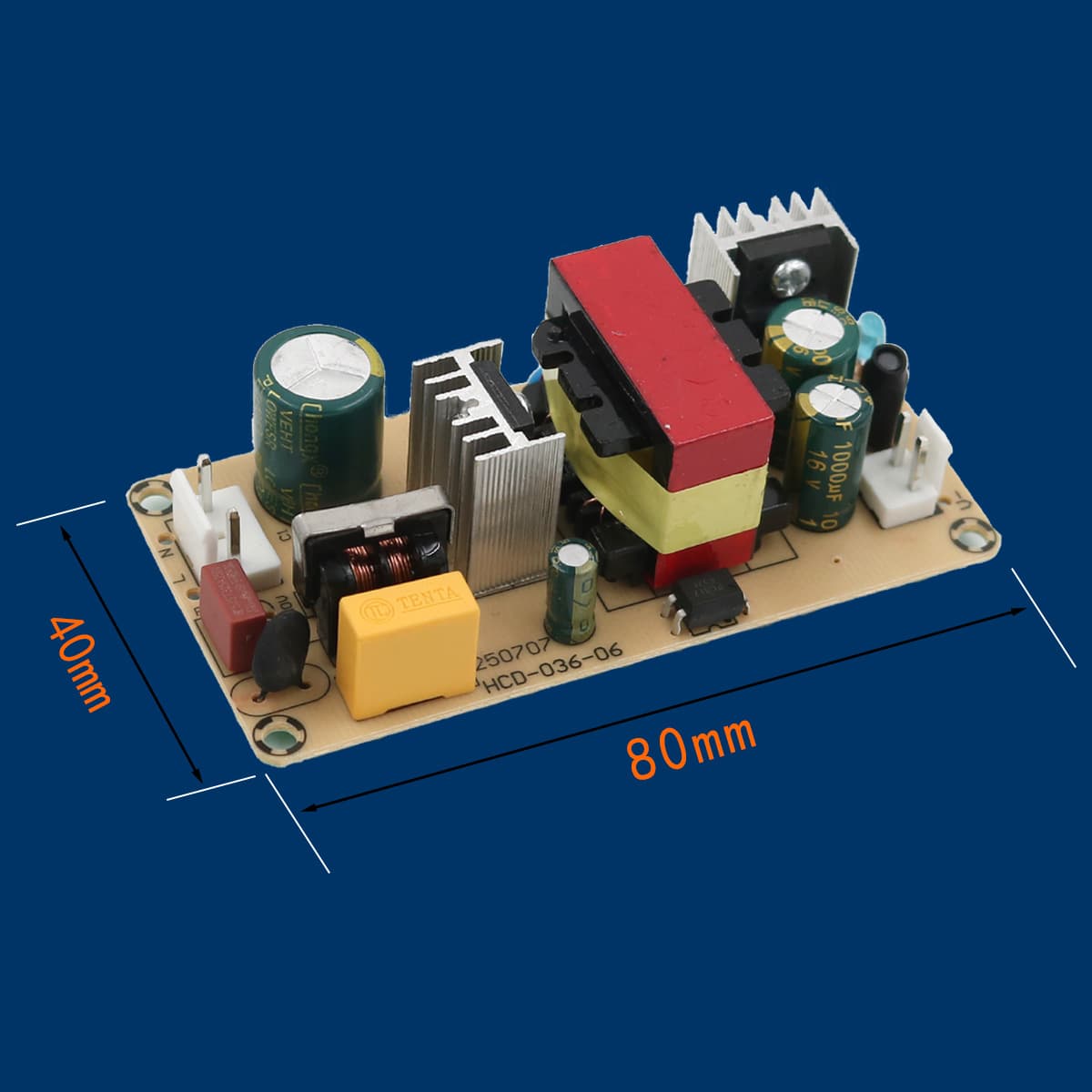 12V1A/1.5A 12V2A 12V3A Power Supply Bare Board Switching Power Adapter Built-in Mounting Hole Module