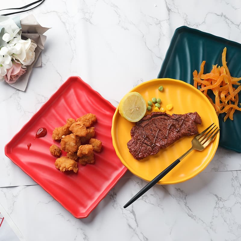 Ceramic Plate, High-End Dinner Plate, Steak Plate, Creative Dessert Plate, Baking Tray, Ceramic Tableware