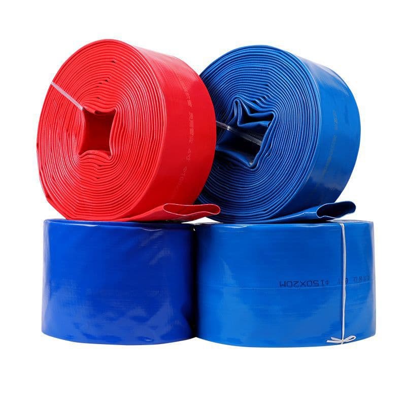 Agricultural Large-Diameter PVC Coated Water Hose 4-inch, 6-inch, 8-inch, Household Drainage Hose, High-Pressure Wear-Resistant Thickened Water Pipe