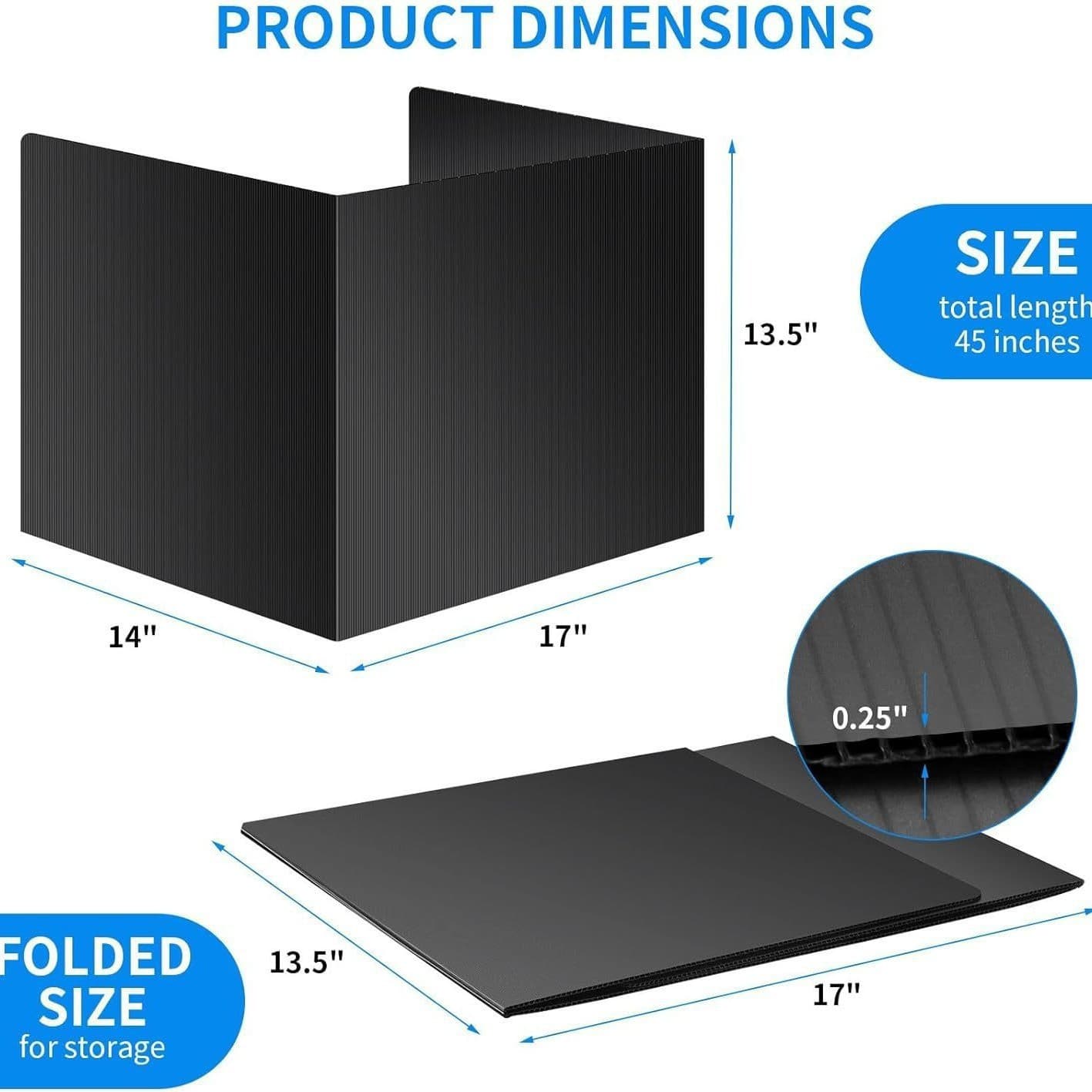 Hot-selling privacy baffle for desks, office partitions, desk dividers, easy-to-clean sneeze guards, test cards