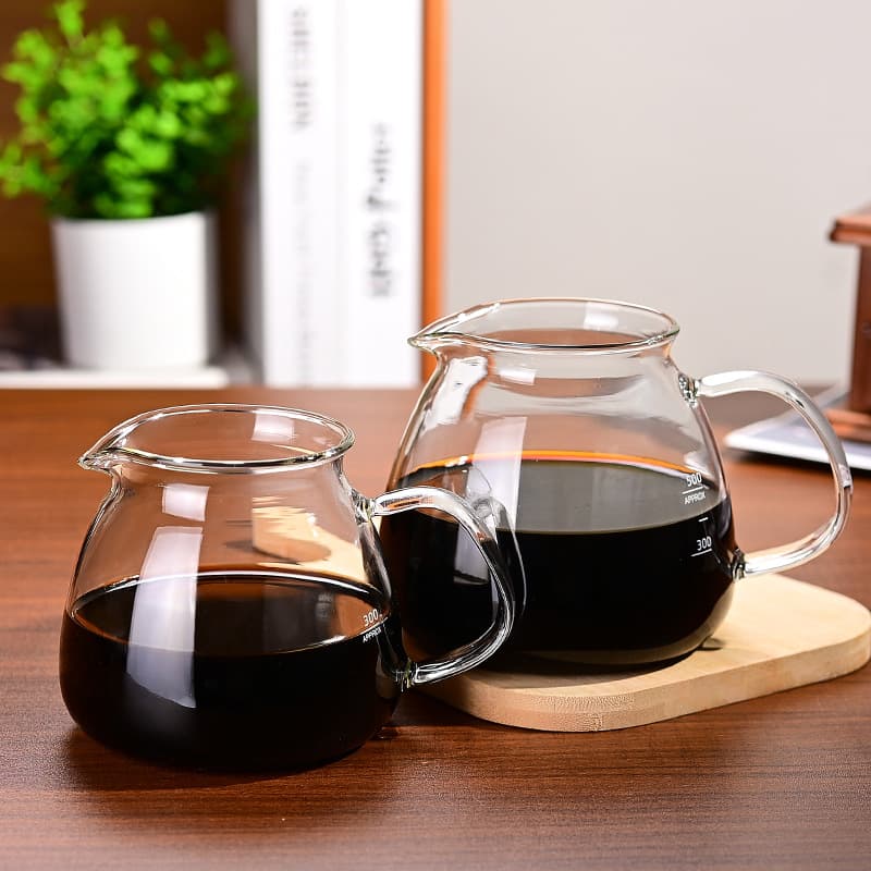 Glass Coffee Pot Handle Coffee Filter Net with Base Filter Paper Free Filter Net Coffee Filter Tea Filter Net