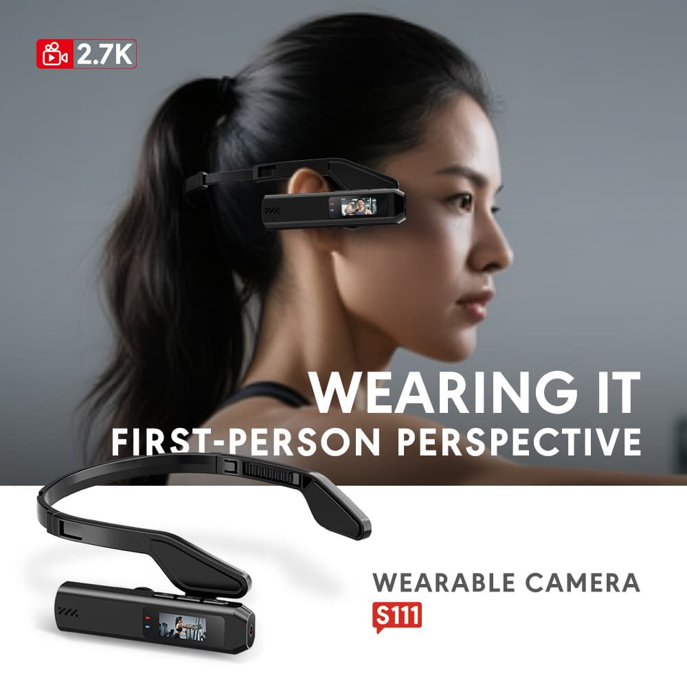 2.7K Head-Mounted Action Camera HD Outdoor Sports Camera WiFi Smart Connectivity Cycling Recorder