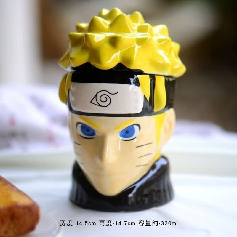 Naruto Ceramic Mug Naruto Uzumaki Shaped Cup Creative Anime Merchandise Coffee Mug
