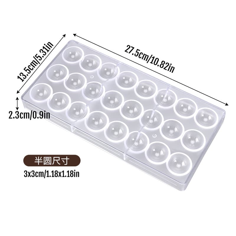 Cross-border Best-selling Chocolate Mold, Food-grade DIY 3D Cooking Food Transparent Mold, Home Cake Candy