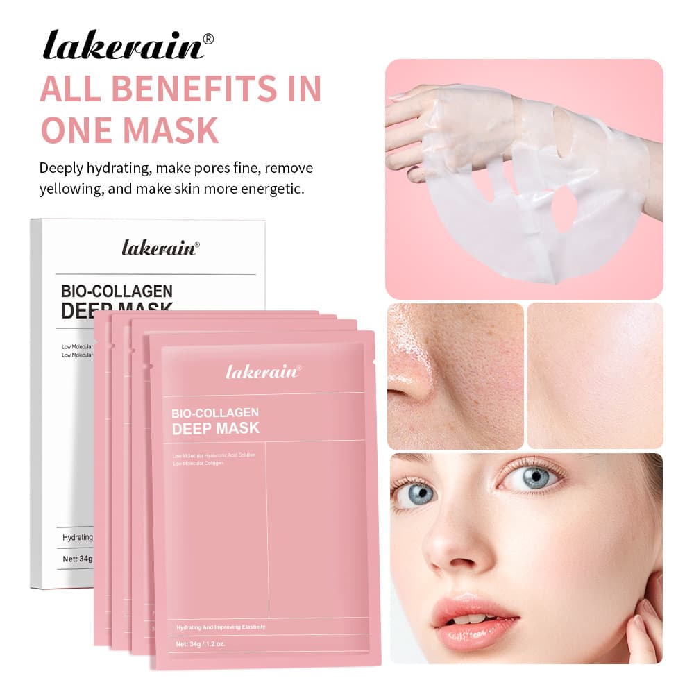Lakerain Collagen Night Mask (Cross-border) - Hydrogel Hyaluronic Acid Deeply Moisturizes and Nourishes While Sleeping