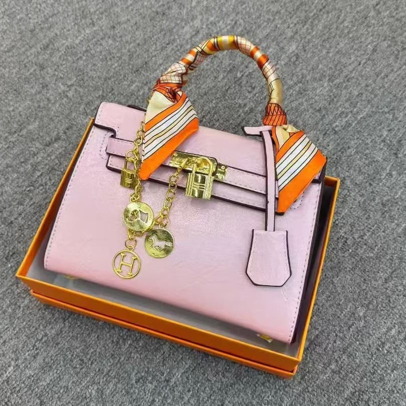 2026 High-End Versatile Light Luxury 9 Sheep Leather Texture Handheld Kelly Bag Fashion Shoulder Bag Crossbody Bag