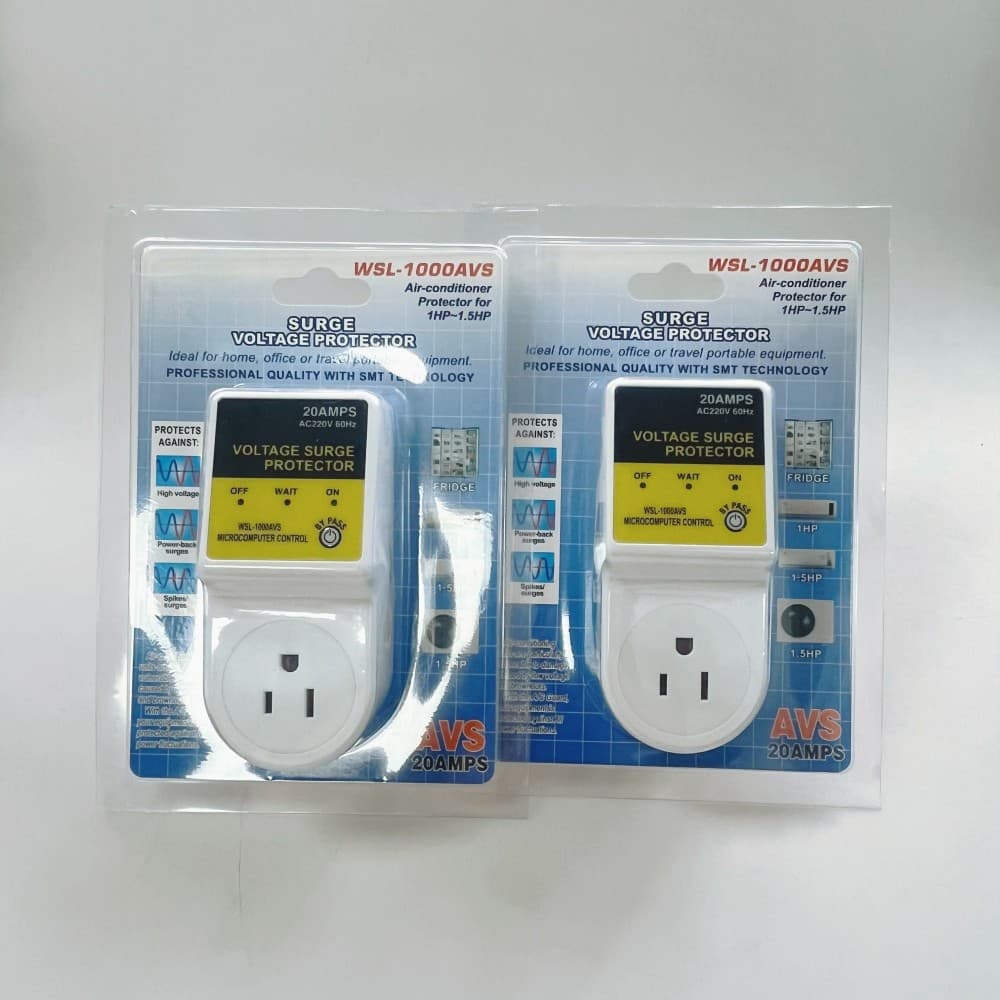 25-year best-selling Philippine 220V/120V voltage protector plug with current protection.