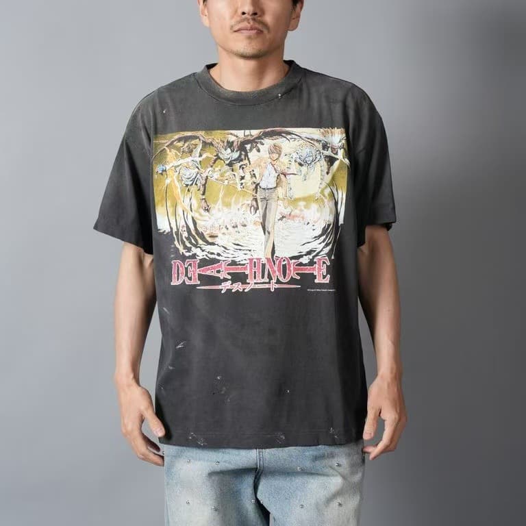 SAINT Mxxxxxx x Bounty Hunter 26ss Washed Vintage T-Shirt