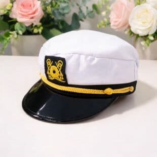 Navy Hat Large Head Circumference Cute Beach Sexy Hat Women's Uniform Temptation Sun Protection Hat Wide Brim Sailor Hat