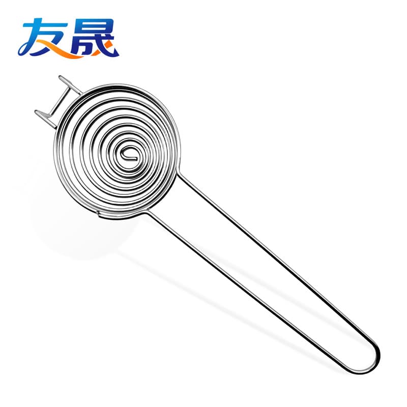 Egg White Separator Filter, Stainless Steel Coil Long Handle Filter, New Creative Household Egg Yolk Separator