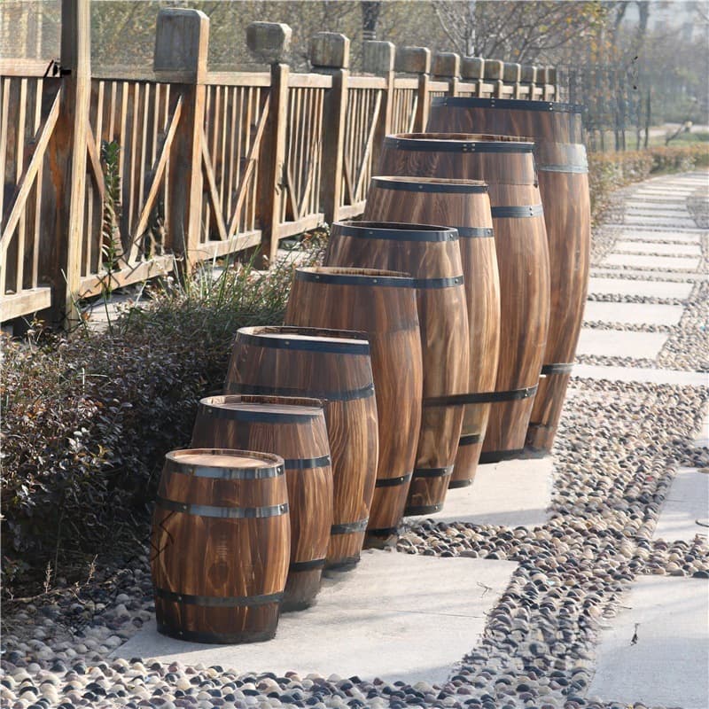 Decorative Wooden Wine Oak Barrel Red Wine Barrel Wedding Bar Beer Barrel Photography Prop Barrel