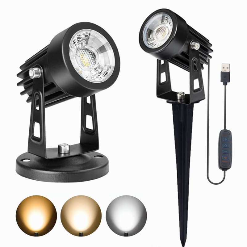 5W Dimmable, Color-Changing, Timer Indoor Spotlights, LED Plant Art Wall Decoration Lighting, USB Small Spotlights