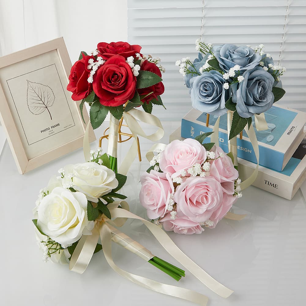 Cross-Border Best-Selling Bridal Bouquet for Marriage Certificate, High-End Artificial Flower Bouquet, Forest-Style Wedding, Fresh and Elegant Bridesmaid Small Bouquet