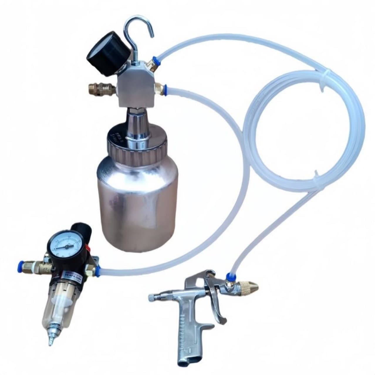 1L Capacity Pneumatic Glue Filler Shoe Glue Gun Water-Based Resin Gun Sole Gluing Dispensing Gun Pot Yellow Glue White Glue