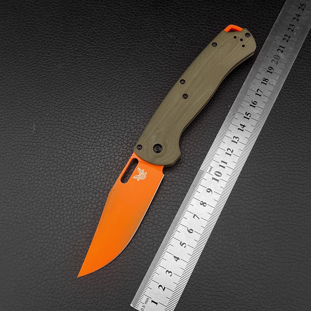Butterfly 15535 Folding Knife Green G10 Handle Camping High Hardness Sharp Folding Knife Outdoor Multi-Tool Knife