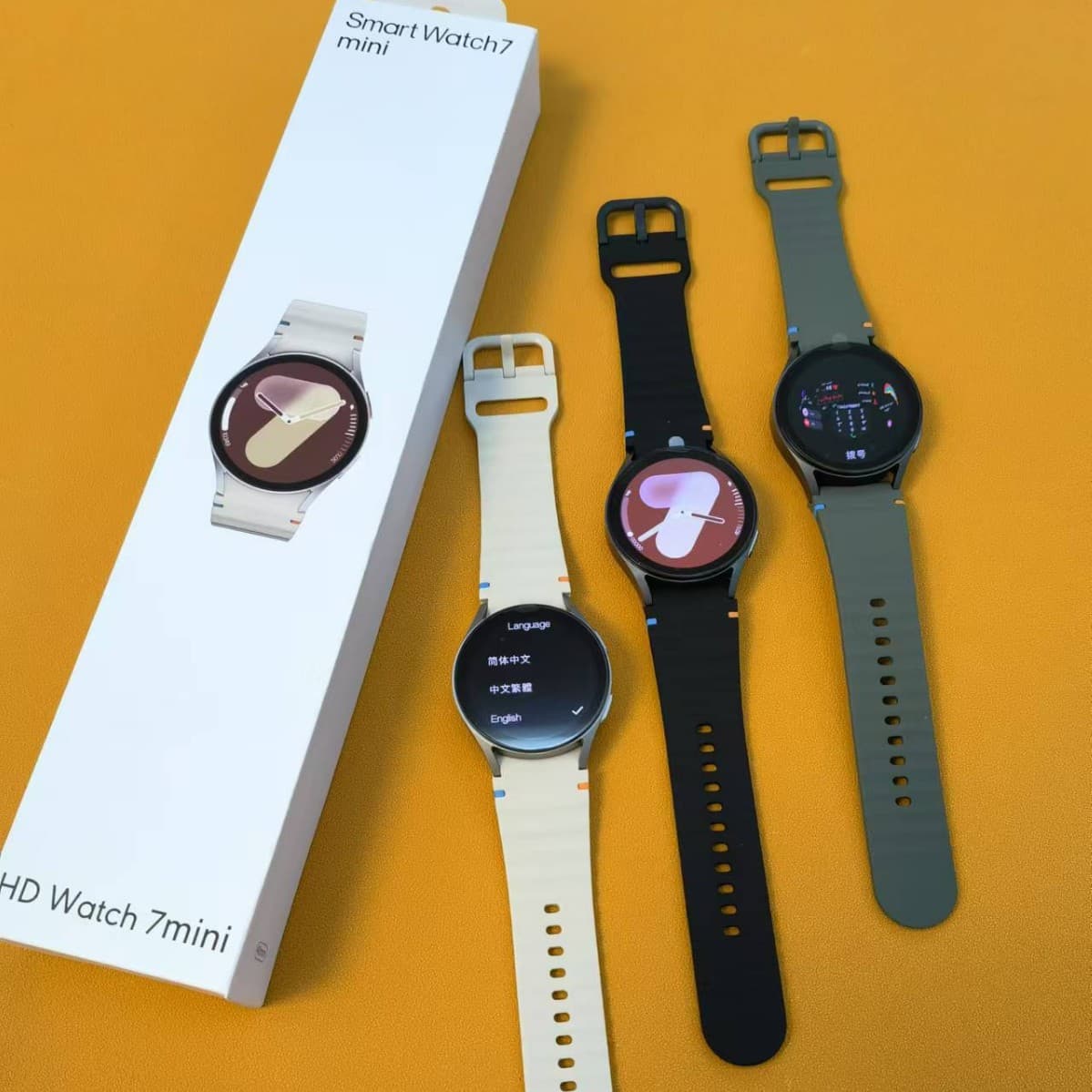 New Cross-border HD Watch 7 Mini Bluetooth Call Smart Watch Round Screen Sports Navigation Reminder Sports Watch