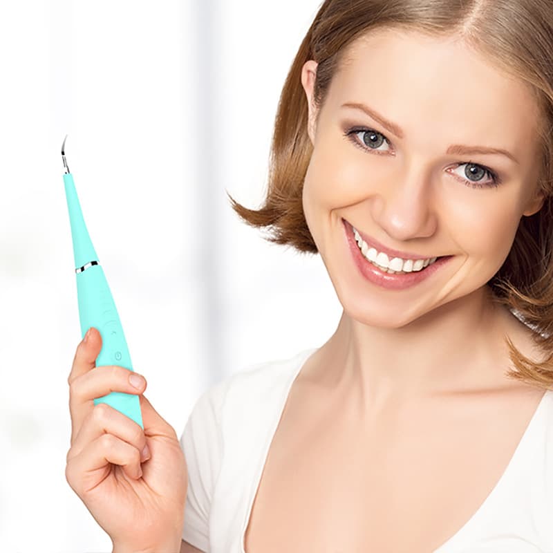 Ultrasonic Teeth Cleaner for Home Use, Water Flosser for Tartar Removal and Teeth Stain Cleaning with USB