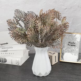 Artificial Plastic Small Monstera Leaf Bunch Home Dining Table Decoration Greenery Wedding Floral Arrangement Landscape Monstera Deliciosa Wholesale