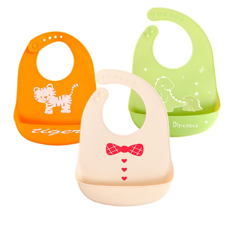 Factory price wholesale silicone bib for baby eating super soft food bib waterproof bib baby anti-dirty saliva pocket auxiliary