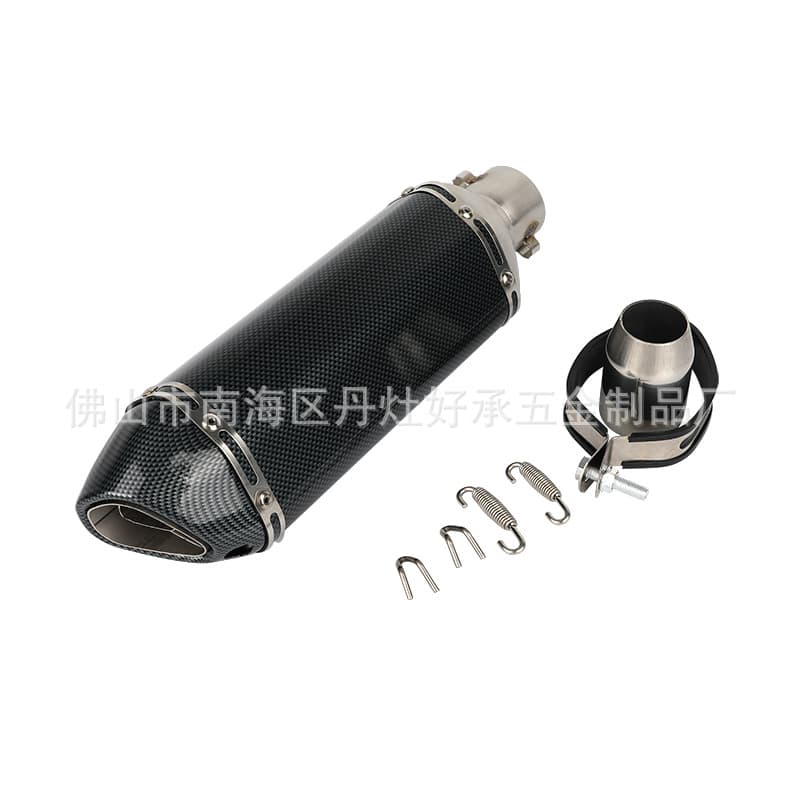 Small Hexagonal Carbon Fiber Motorcycle Exhaust Pipe Modified Exhaust Pipe