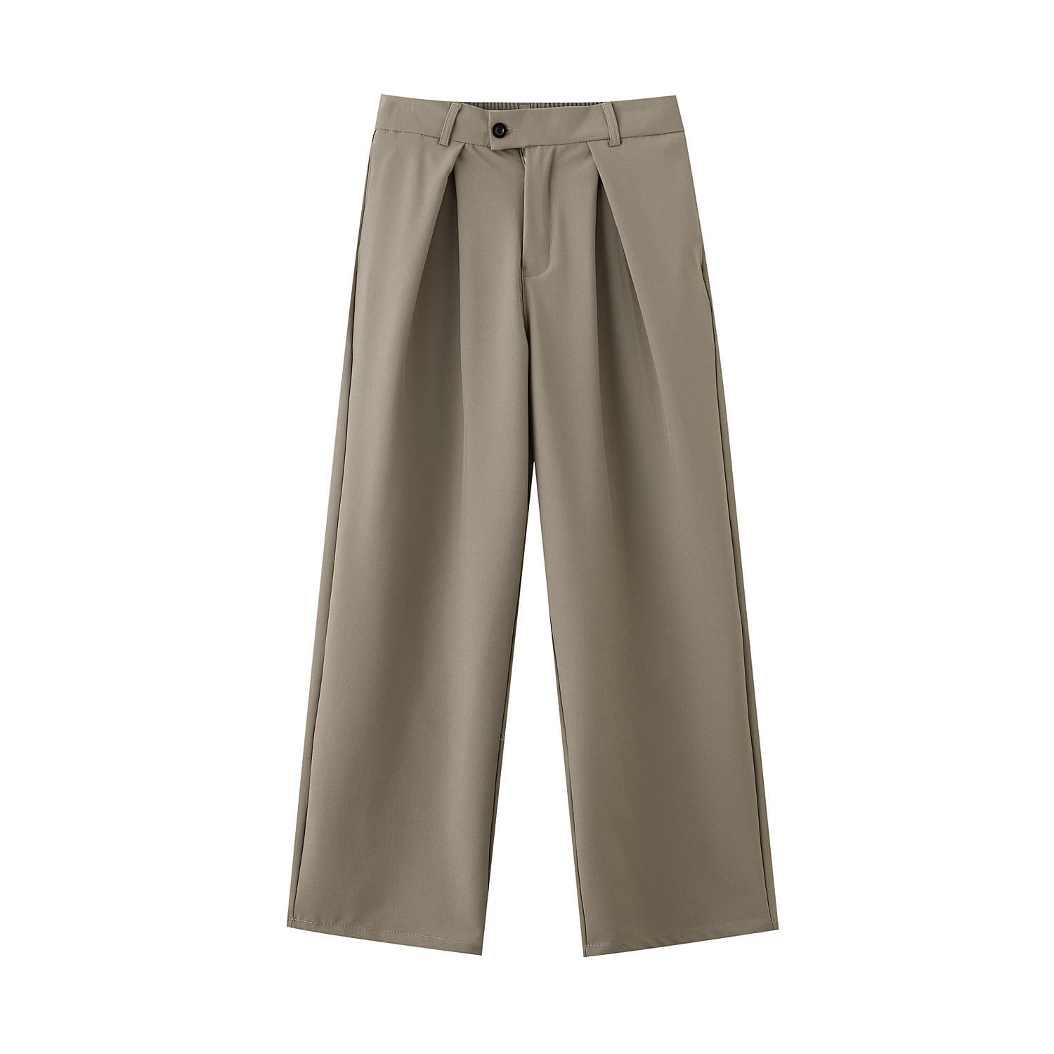 Wide-leg suit trousers for women 2025 spring high-waist drape floor-length pants Korean style plus size loose slim straight-leg pants