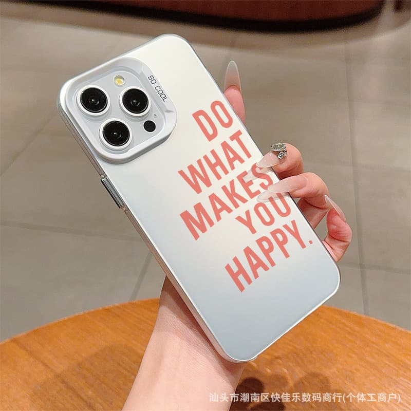 English laser IMD mobile phone case iPhoneX/XS Apple 11/12/13/14/15/16ProMax protective cover