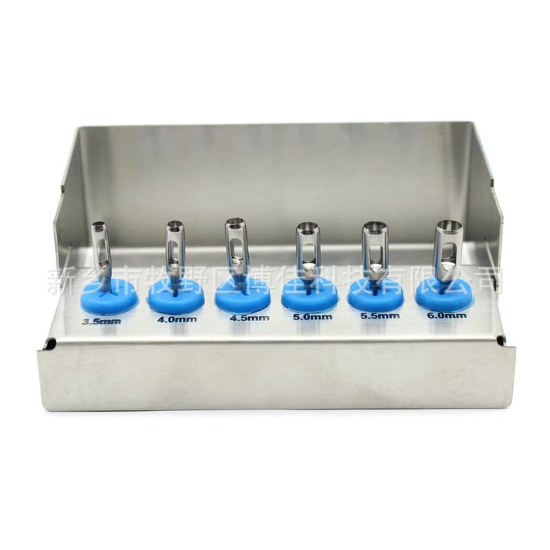 truncating drill, bone drill, tissue truncating drill, gum truncating drill, large dental implant truncating knife, bone removal truncated drill, 6 pieces