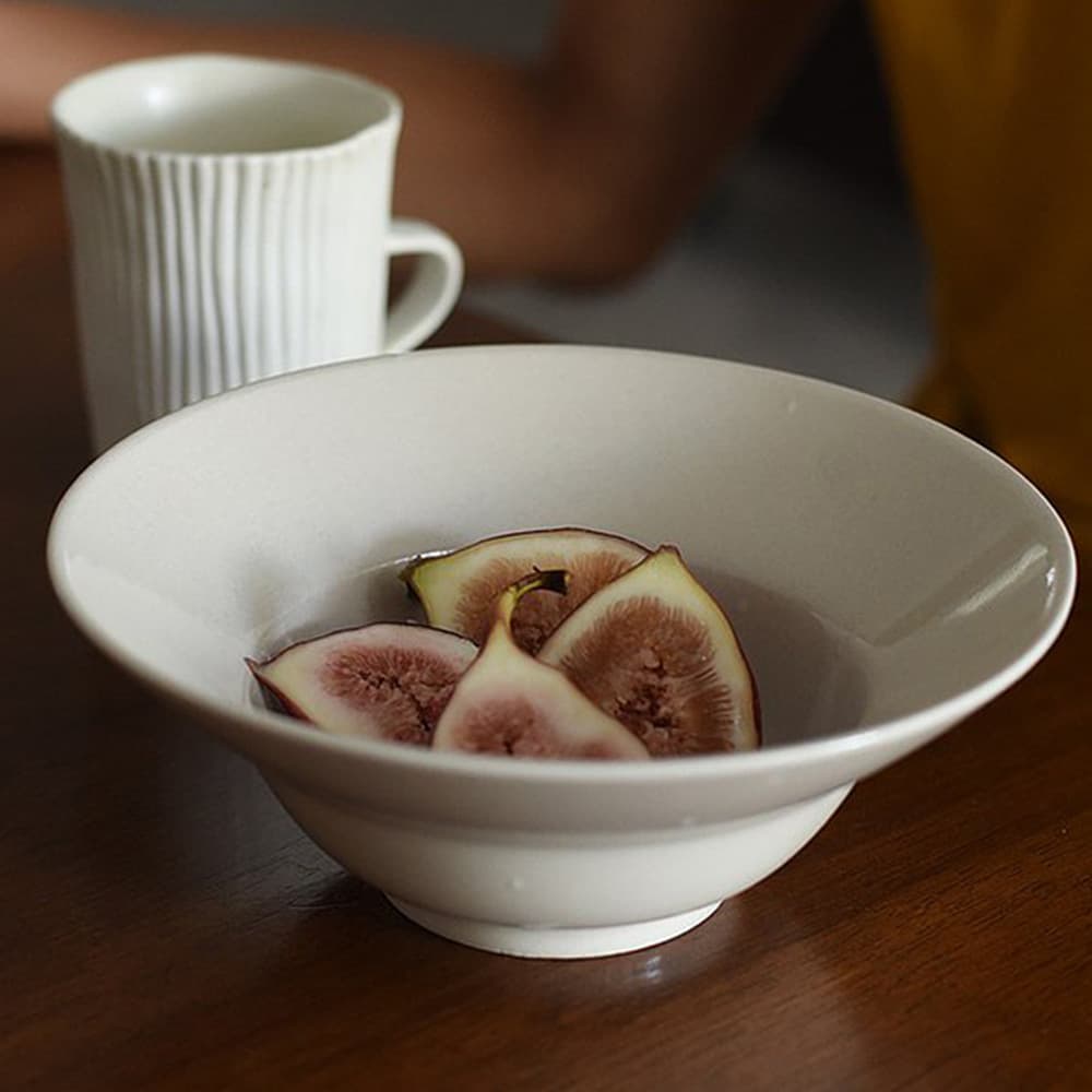 Home Salad Bowl Underglaze Color Tableware Premium Dessert Bowl Sugar Water Bowl Ceramic Deep Plate Yogurt Bowl Straw Hat Bowl