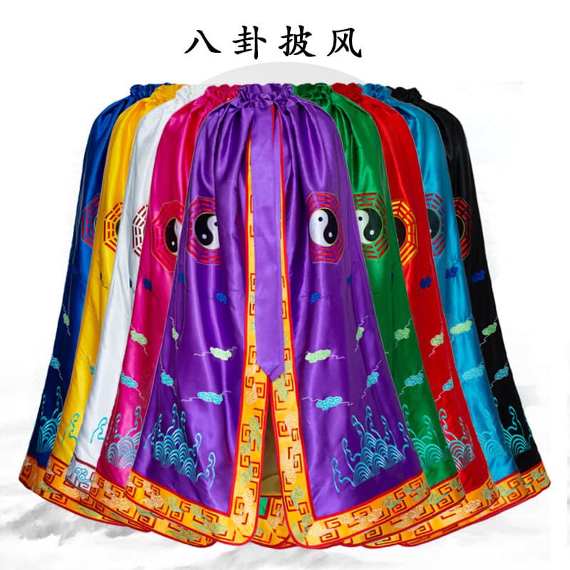 God Statue Cloak Sanqing Taoist Temple Zhang Tianshi Taishang Laojun Lu Dongbin Divine Immortal Tai Chi Bagua Cloak Cape Cape