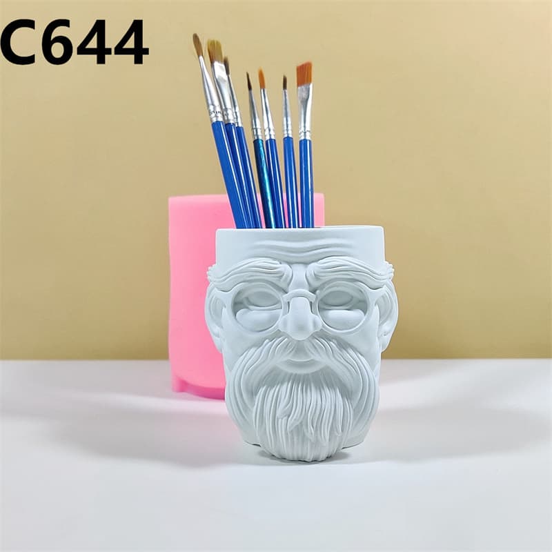 Art Flower Pot Silicone Mold DIY Handmade Home Indoor Stereo Decorative Ornaments C644
