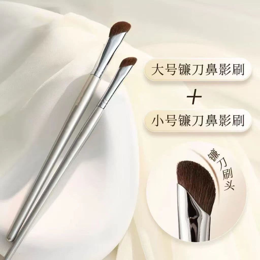 Rose Gold Oblique Head Sickle Nose Shadow Brush Small Contour Brush Animal Hair Mountain Root Oblique Shadow Cangzhou Makeup Brush