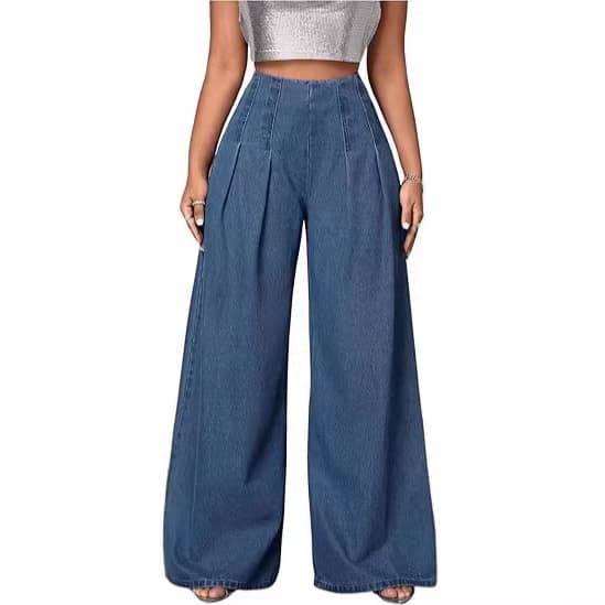 European and American 2025 new products Amazon cross-border foreign trade summer casual slimming jeans for women slim-fitting butt-lifting trousers for women