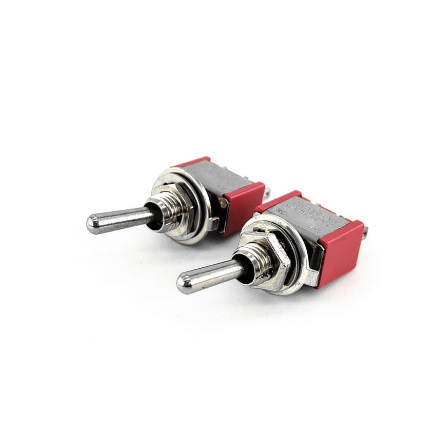MTS-101/102/103/202/203 Red Toggle Switch 6MM Miniature Toggle Switch