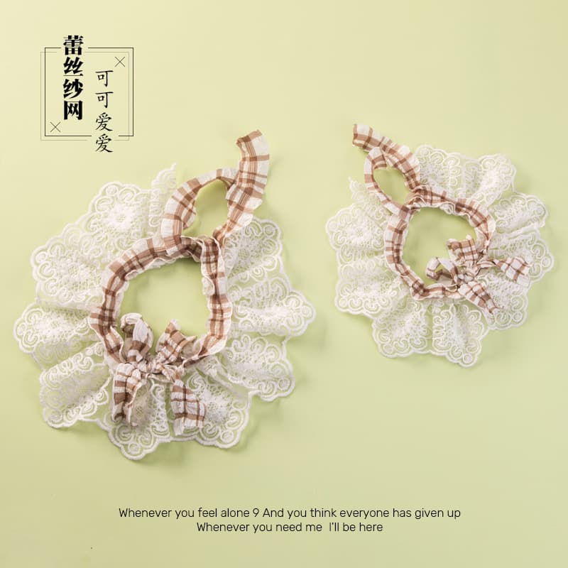 Pet Collar High Appearance Dog Collar Pet Accessories Lace Trim Pet Bib Necklace Cat Collar Accessories