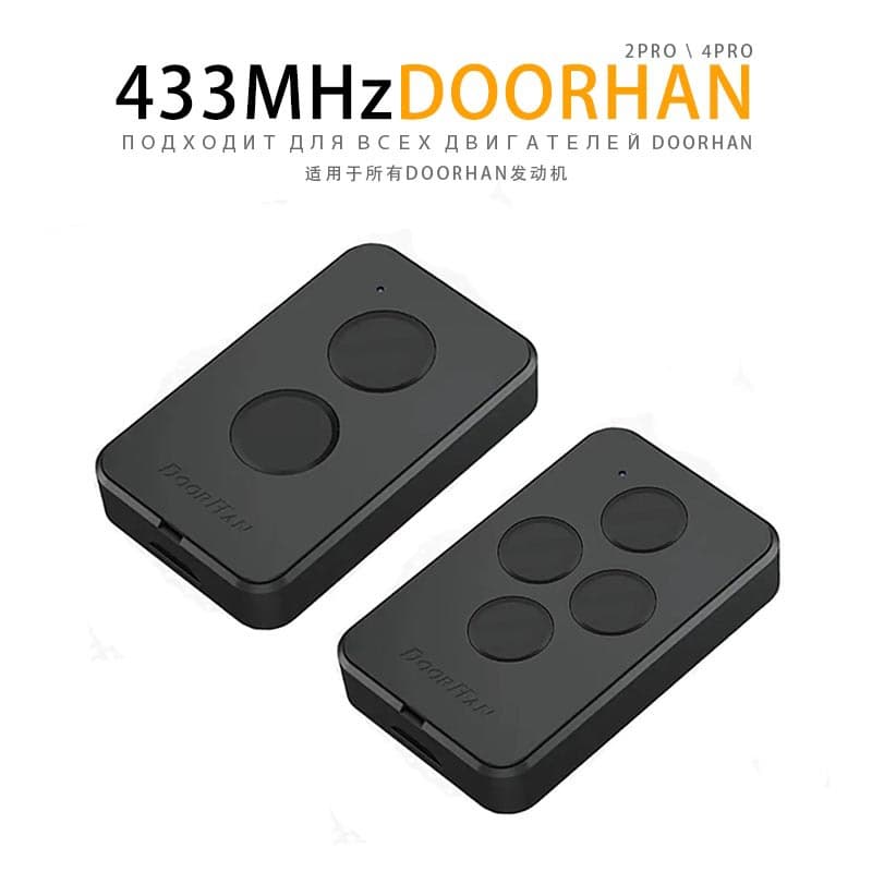 DOORHAN PRO remote 433.92MHz rolling code door control compatible with all DOORHAN receivers