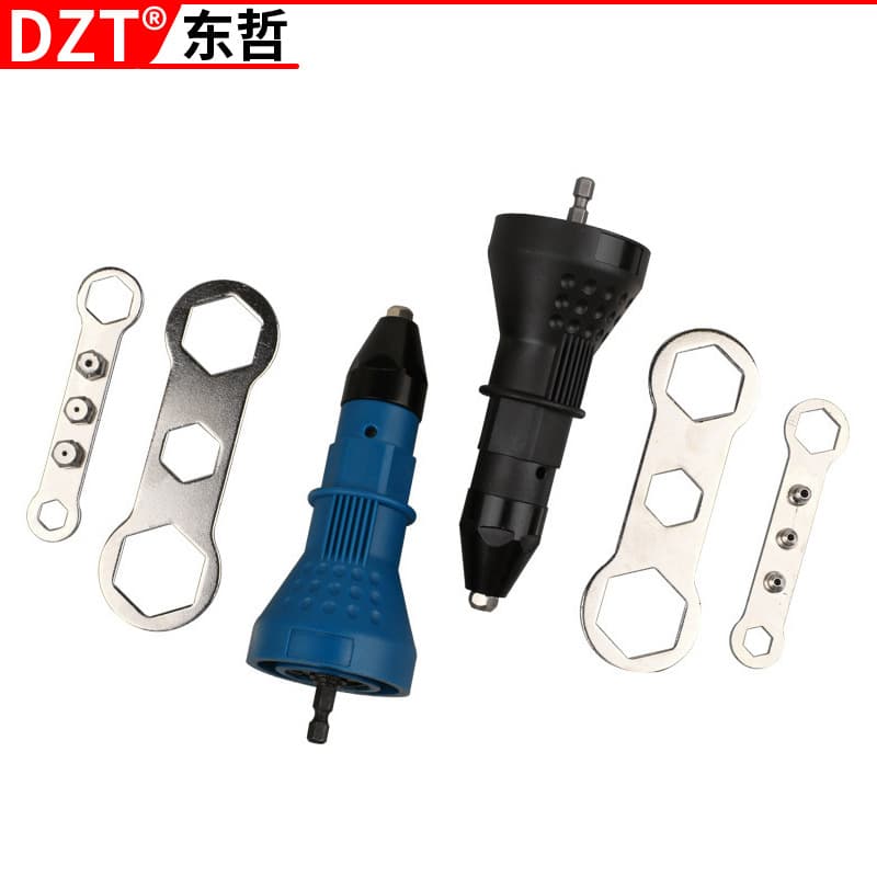 Electric Rivet Nut Gun Riveting Tool Cordless Rivet Drill Adapter Electric Rivet Gun Accessory Kit Tool