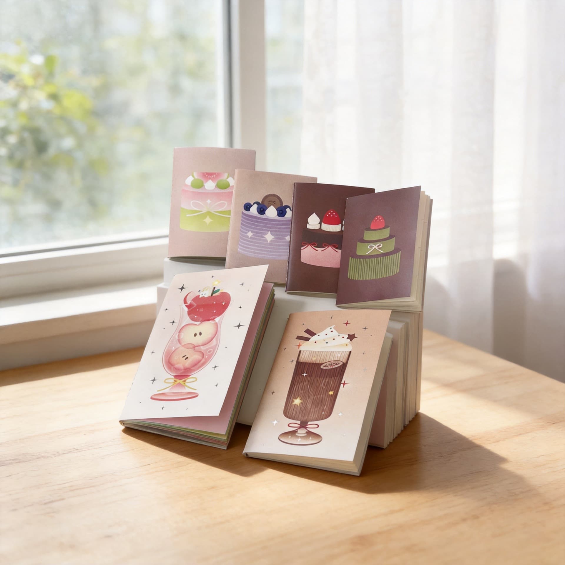 Dessert TN hand ledger standard passport book inner core apple color inner page diary travel blank waka waka