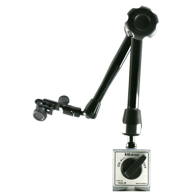 Mitutoyo Magnetic Universal Dial Stand 7033-10 Dial Indicator Micrometer Stand Support Frame Large Universal Magnetic Base