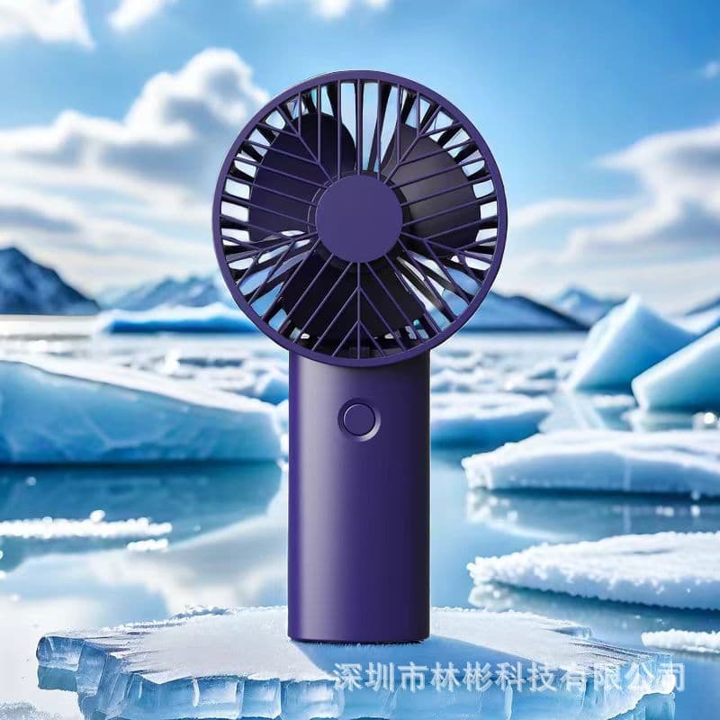 2024 Mini Handheld Fan, Portable Outdoor Student Fan, USB Rechargeable, High Wind Power, Quiet Desktop Fan