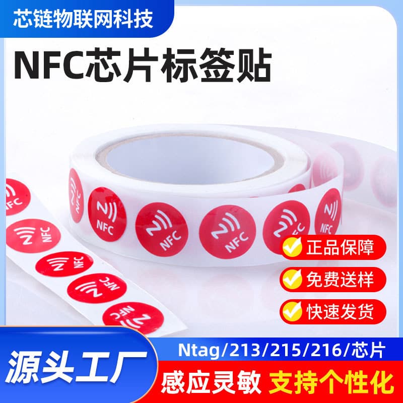 RFID Electronic Tag NFC Chip Sticker Ntag213/215/216 Inductive Metal Access Card Music Chip