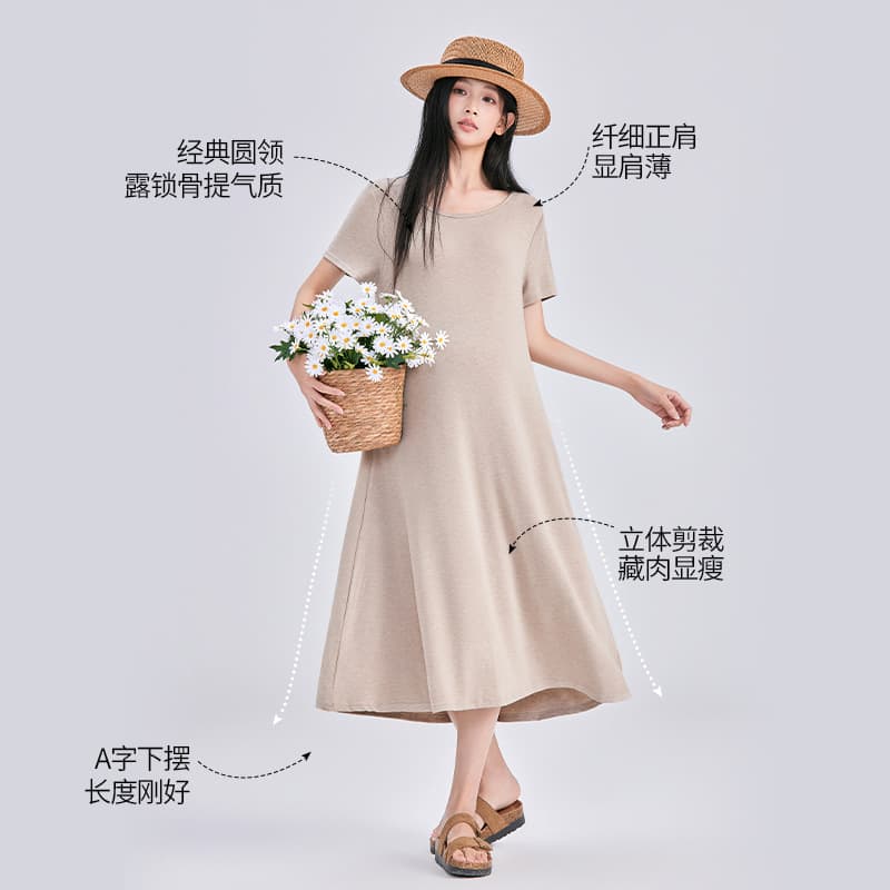 Maternity Maxi Dress Summer French Style Long Dress for Women Vintage Loose Flowing Fabric Factory Store