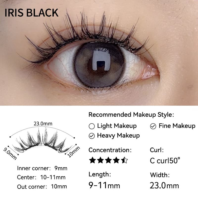 [Soft Magnetic Eyelashes] Factory Direct Cross-Border Best Seller, Natural Magnetic Eyelashes with Integrated Case