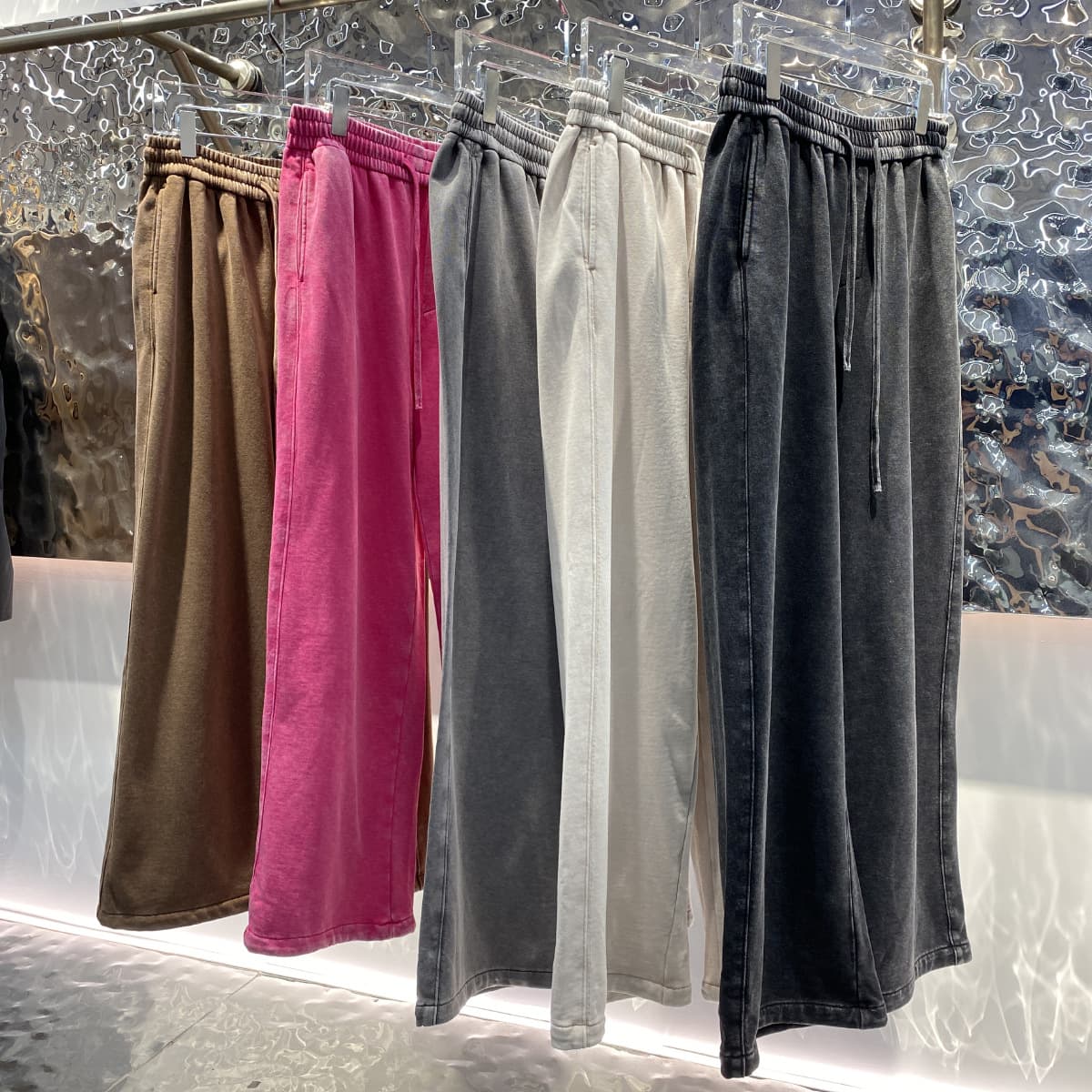 Shun Shen Clothing American Washed Sweatpants Men Autumn New Fashion Multi-Color Casual Comfort Pocket Sport Trousers