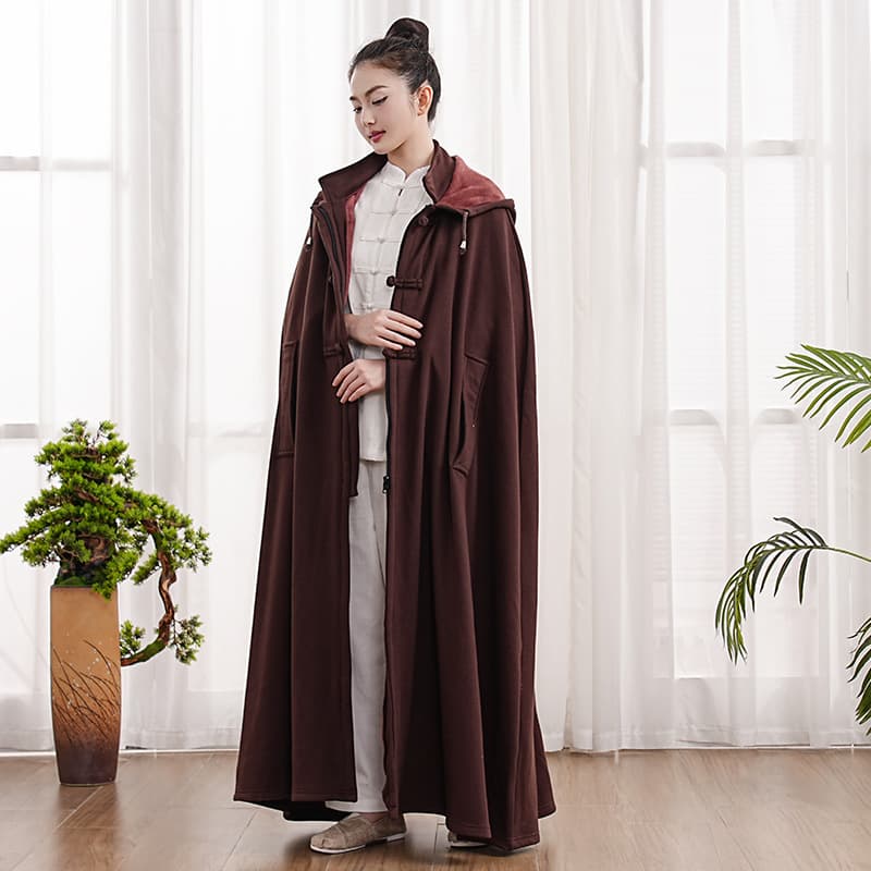 Xuanshan Zen Style Unisex Meditation Cape, Zen Cloak, Monk Robe, Layman's Shawl, Cape, Overcoat