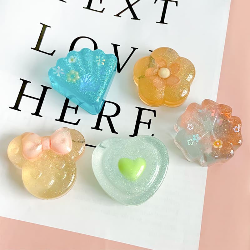 New DIY Epoxy Resin Mold Mirror Keychain Pendant Jewelry Silicone Mold Jelly Wax Bottle Candy Mold