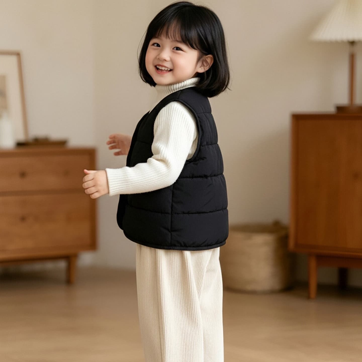 New Down Vest for Men, Women, Babies, and Toddlers - Autumn/Winter White Duck Down Short Sleeveless Jacket, Solid Color Warm Vest
